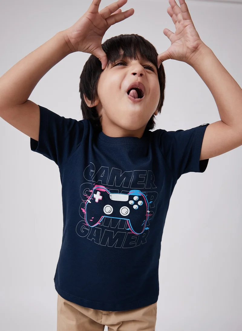 ذا سوليد ستور The Souled Store تي شيرت بطبعة ألعاب للأطفال والأولاد