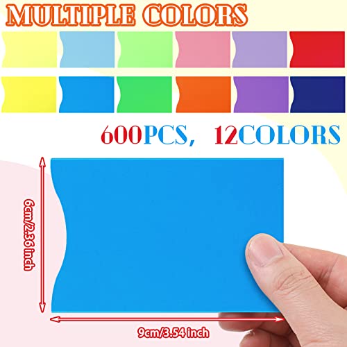 Sinmoe 600 Pcs Gift Card Sleeve Key Card Holder Credit Card Sleeves Blank Envelopes Hotel Credit Card Assorted Colored Protector Sleeves Paper Gift Card Holders for Credit Card Business 236 x 354 Inch - Image 3