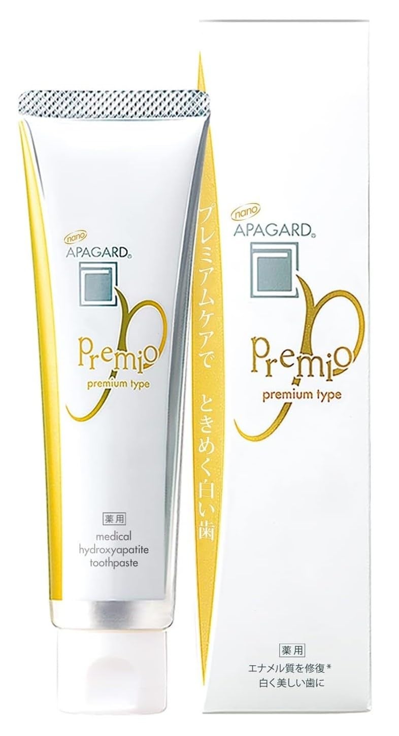 APAGARD PREMIO Sangis NanoHydroxyapatite Toothpaste for Naturally Whiter Teeth No Fluoride For family use 105g 37 Oz Double Mint Pack of 2