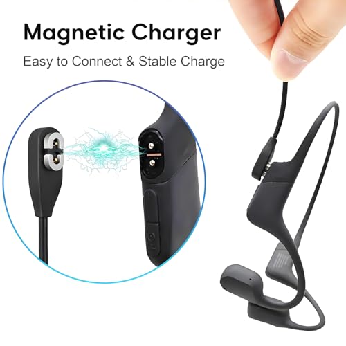 sweguard Shokz Charger USB C Cable [2-Pack, 3.3ft] USB Type C to Shokz Magnetic Charging Cord Compatible with Aftershokz Aeropex, Shokz OpenRun Pro/Air/Mini, OpenComm 2 - Image 4