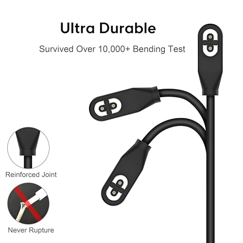 sweguard Shokz Charger USB C Cable [2-Pack, 3.3ft] USB Type C to Shokz Magnetic Charging Cord Compatible with Aftershokz Aeropex, Shokz OpenRun Pro/Air/Mini, OpenComm 2 - Image 5