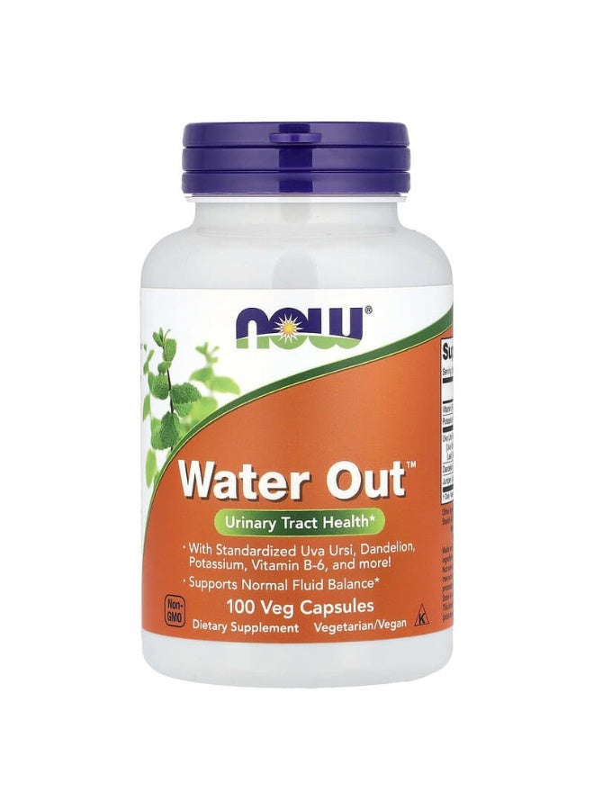 Now Foods Water Out Dietary Supplement - 100 Veg Capsules - Image 1
