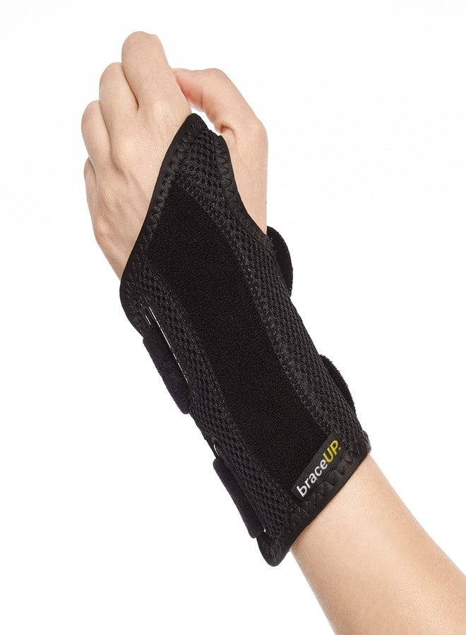 BraceUP Wrist Splint for Carpal Tunnel Right Left Hand Wrist Support for Women and Men, Daytime and Night Use, Wrist Brace for Pain Relief and Arthritis - Left Wrist (L/XL) - Image 1
