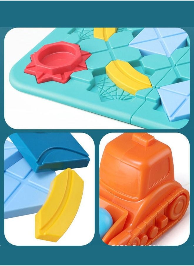 GROIC Logical Road Builder Rush Hour Game,Puzzle Game from New Wave,Board Games for Kids Helps Develop Children Brains ,Family  - Image 3