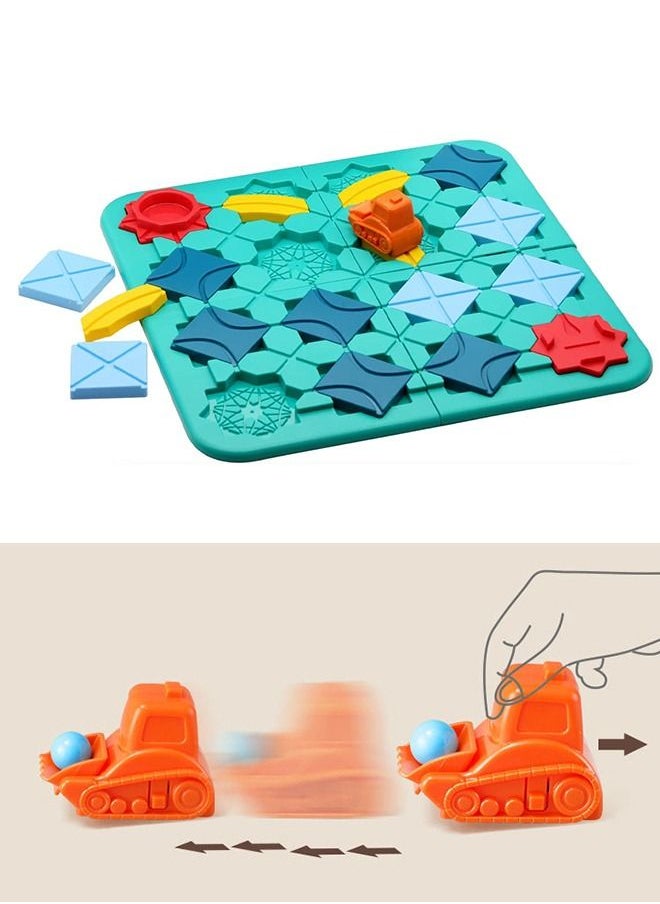 GROIC Logical Road Builder Rush Hour Game,Puzzle Game from New Wave,Board Games for Kids Helps Develop Children Brains ,Family  - Image 4