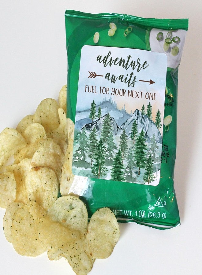 دسكتيكتفز ملصقات لحفل استقبال المولود الجديد بتصميم "المغامر الصغير" لأكياس الفشار، ملصقات لأكياس هدايا الحفلات - ملصقات مزيج مغامرات البرية - 32 قطعة - Image 5