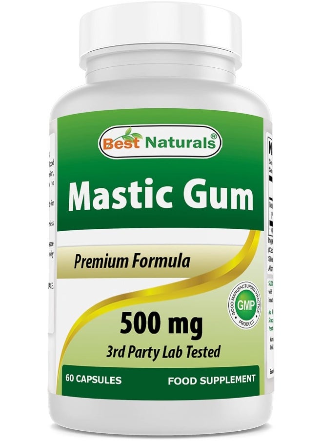 Best Naturals Mastic Gum 500 Mg. 60 Capsules  - Image 1