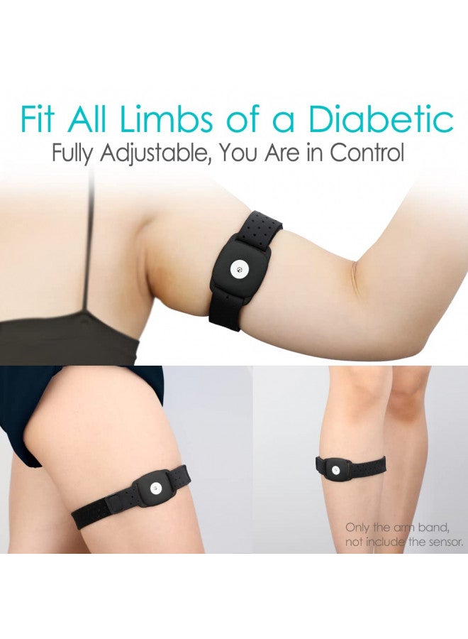 DiaBelt Sensor Covers for Freestyle Libre 1 & 2 14 Day, Mesh Breathable Armband Protection Shield Arm & Leg Band Flexible Diabetic Holder Women Men, No More Adhesive Patches - Image 4