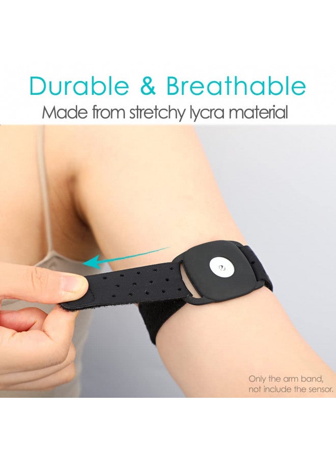 DiaBelt Sensor Covers for Freestyle Libre 1 & 2 14 Day, Mesh Breathable Armband Protection Shield Arm & Leg Band Flexible Diabetic Holder Women Men, No More Adhesive Patches - Image 3