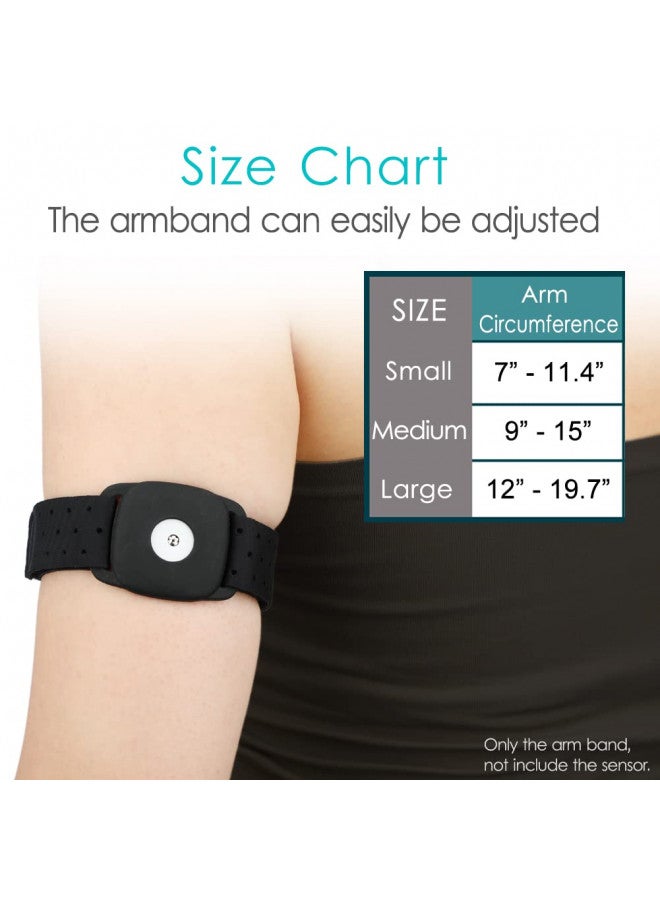DiaBelt Sensor Covers for Freestyle Libre 1 & 2 14 Day, Mesh Breathable Armband Protection Shield Arm & Leg Band Flexible Diabetic Holder Women Men, No More Adhesive Patches - Image 2