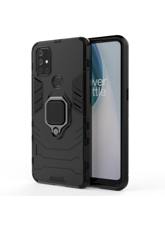 S-TOP Case For OnePlus Nord N10 5G PC + TPU Shockproof Protective Case with Magnetic Ring Holder - Image 1