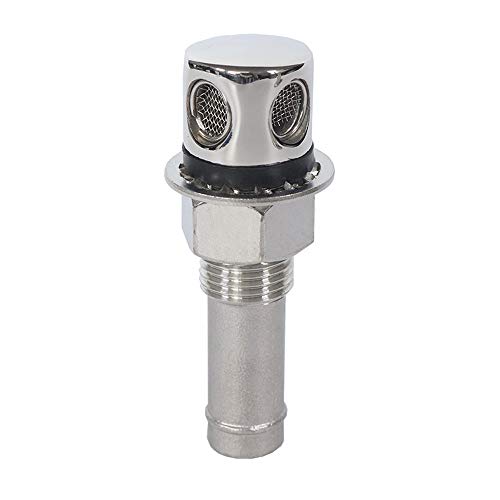 NRC&XRC Marine Grade 316 Stainless Steel Fuel Gas Tank Vent Cowl Vent with Mounting Gasket Hardware Fitting for Marine Boat Yacht - Image 1