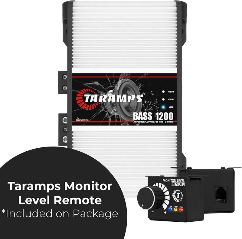 Taramp's 1 Taramps BASS 1200 2 أوم 1200 واط RMS مضخم طاقة أحادي الكتلة للسيارة لساب ووفر - Image 3