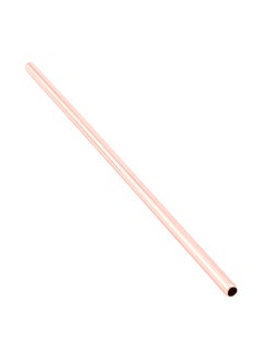 Restaurantware Restaurantware-Bar Lux 7.5 Inch Reusable Straws, 2 Straight Metal Straws - Short, Durable, Copper-Plated Stainless Steel Drinking Straws, Food-Grade, Use With Cocktail Or Rocks Glasses  - Image 1