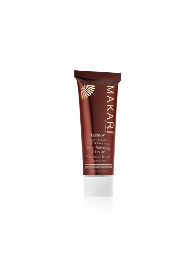 MAKARI Exclusive Active Intense Tone Boosting Face Cream (1.7 oz) | Skin-Brightening Facial Cream | Moisturizes and Softens | Smoothens Fine Lines & Wrinkles | For Dry, Normal, and Maturing Skin - Image 1
