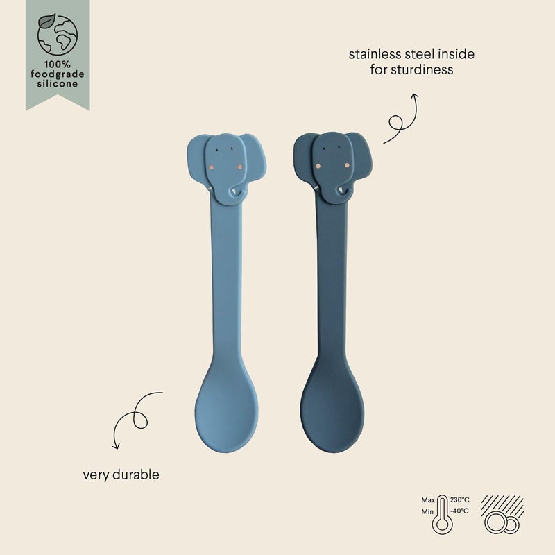 Trixie Siliconen Lepel set van 2 Mrs. Elephant - Image 4