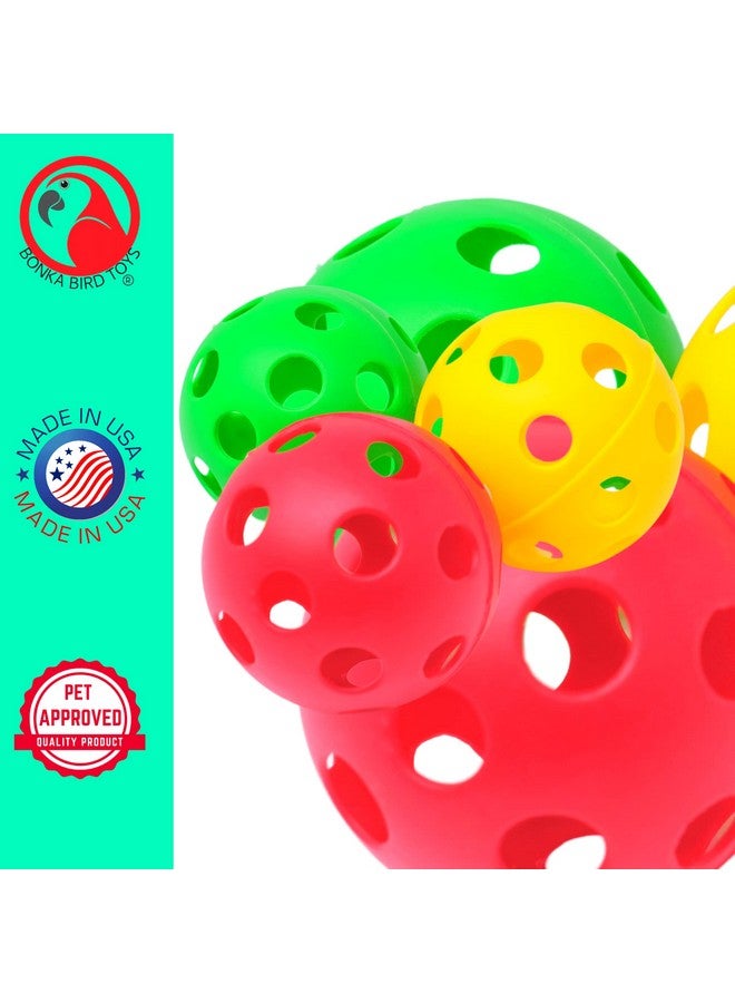Bonka Bird Toys Bonka Bird Toys 2169 Pk3 2.75" Foraging Balls Foot Talon Craft Part Bird Toy Cockatiel Parakeet Pet - Image 5