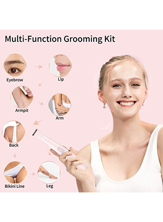 NIBEMINENT 3-In-1 Painless Electric Bikini Trimmer Rose Gold - Image 3