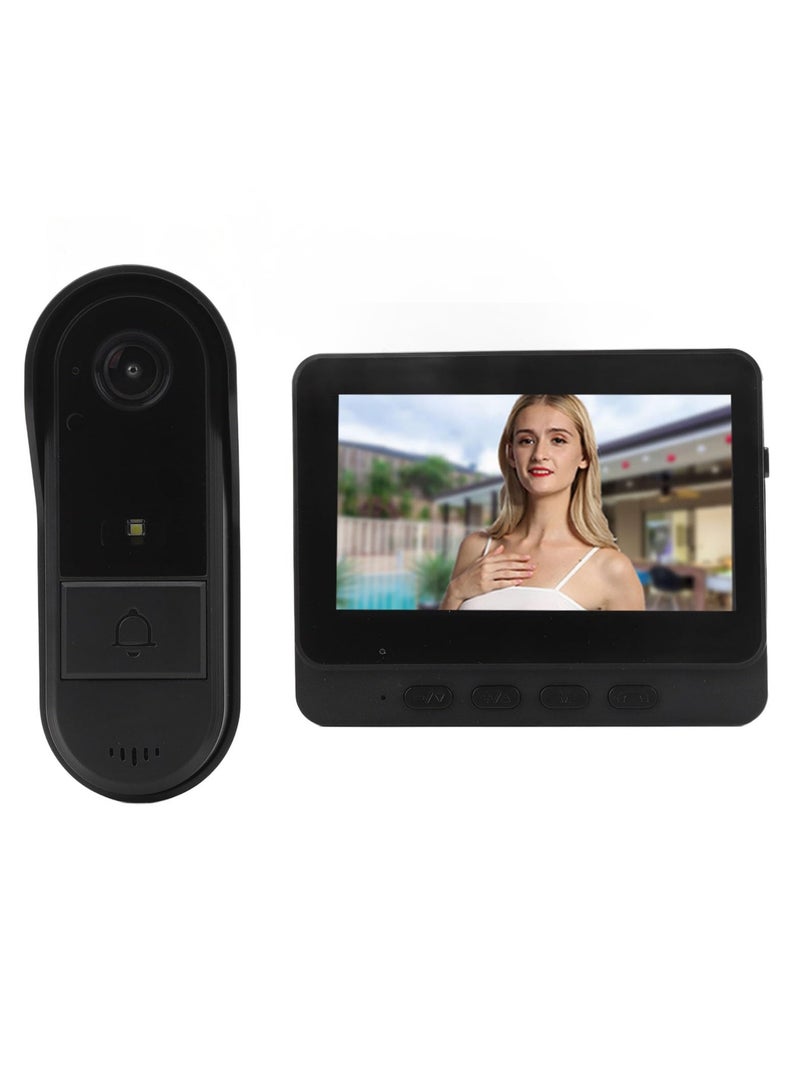 Alruht Video Doorbell, Wireless Security Camera with 10.9cm Color Display,  2-Way Audio, Night Vision, IP65 Waterproof for Home and Apartment - Image 1