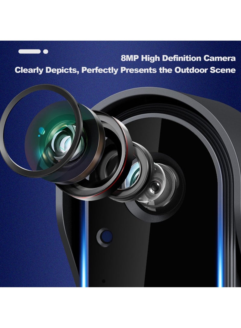 Alruht Video Doorbell, Wireless Security Camera with 10.9cm Color Display,  2-Way Audio, Night Vision, IP65 Waterproof for Home and Apartment - Image 4