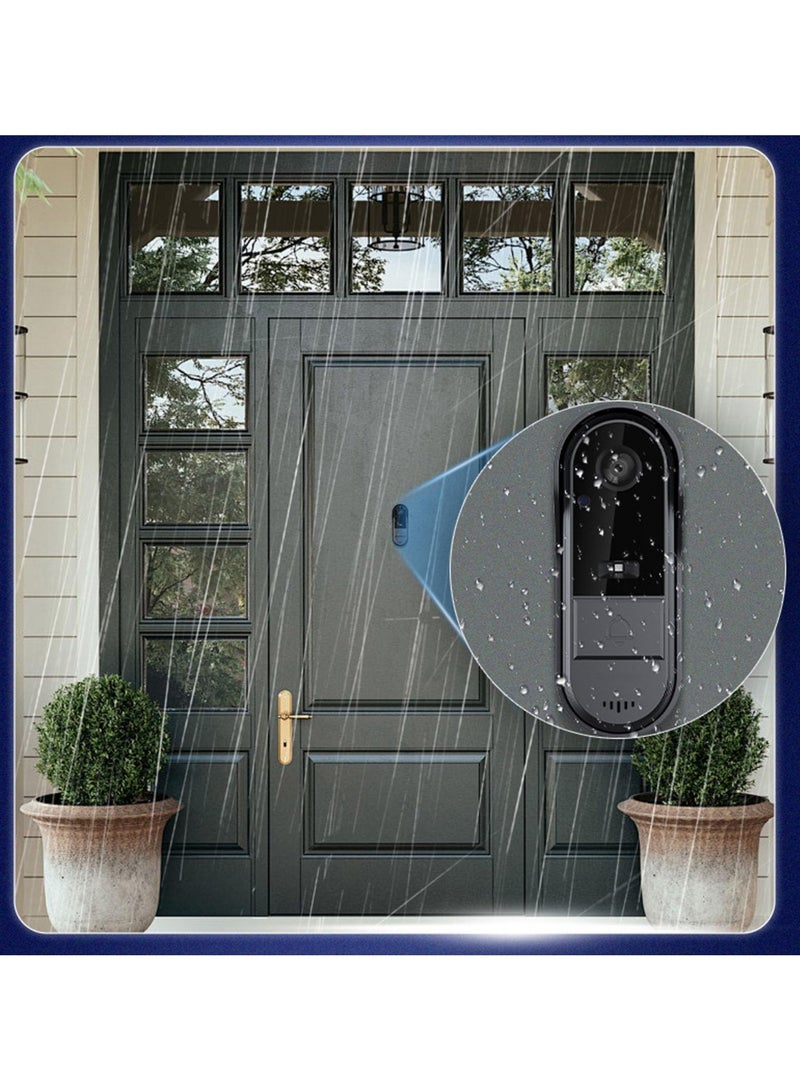 Alruht Video Doorbell, Wireless Security Camera with 10.9cm Color Display,  2-Way Audio, Night Vision, IP65 Waterproof for Home and Apartment - Image 2