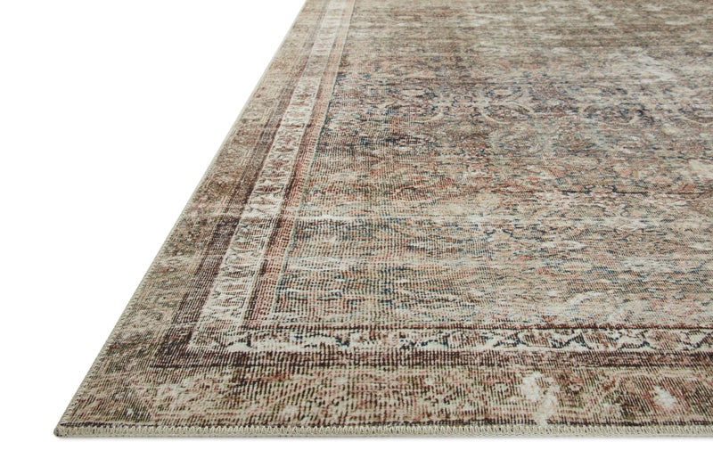Loloi Chris Loves Julia Jules Collection JUL-09 Ink/Terracotta 5'-0'' x 7'-6'', .13" Pile Height, Area Rug - Image 4
