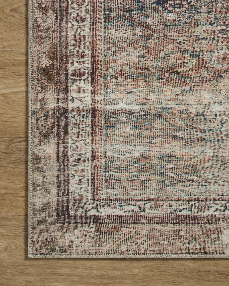 Loloi Chris Loves Julia Jules Collection JUL-09 Ink/Terracotta 5'-0'' x 7'-6'', .13" Pile Height, Area Rug - Image 5