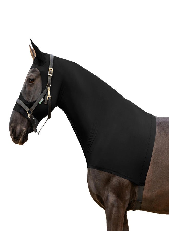 Resistance Horse Hood Slinky Lycra Zippered Mane Braid Shoulder Guard - Horse Sleazy Slickers Care Sheet - Image 1