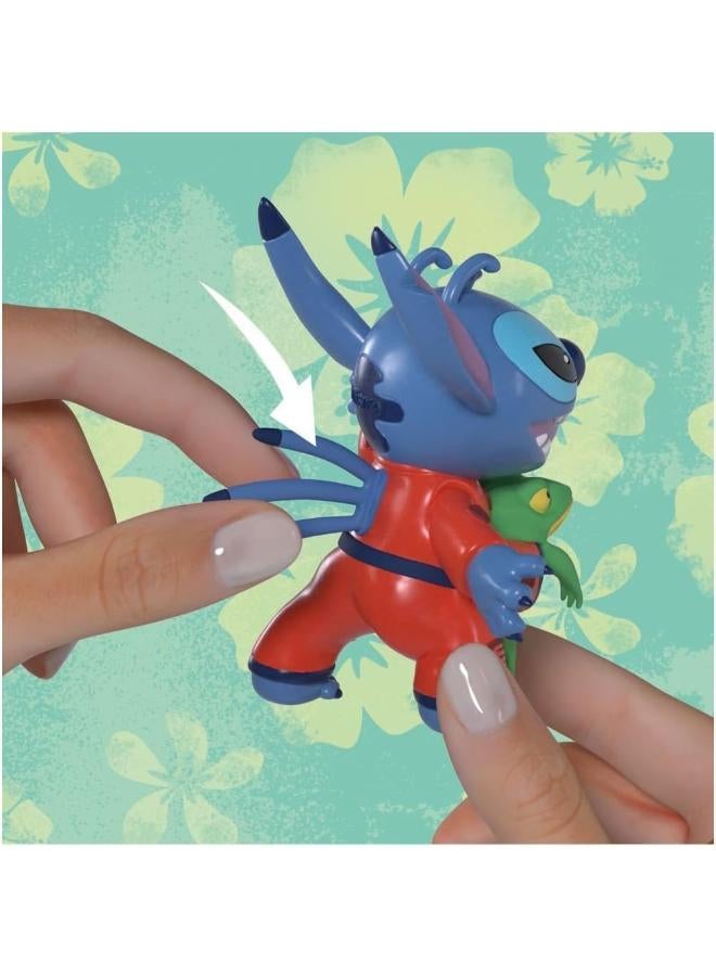 Eolo Disney Fidget Stitch Surf, Alien, Swimming Action Figure 3-Piece Set - Image 1