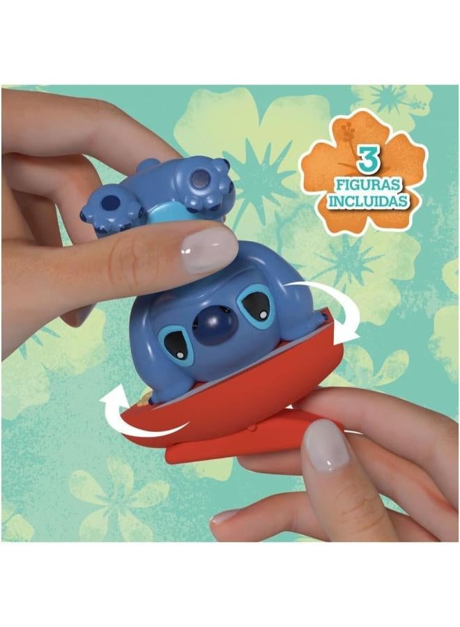 Eolo Disney Fidget Stitch Surf, Alien, Swimming Action Figure 3-Piece Set - Image 2
