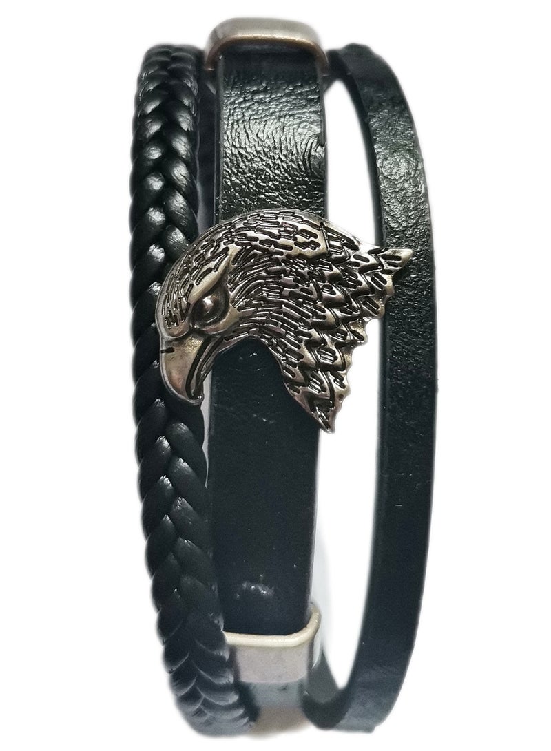 CARYINO Men's Watch with Set of High-end Leather Bracelets  - Image 3