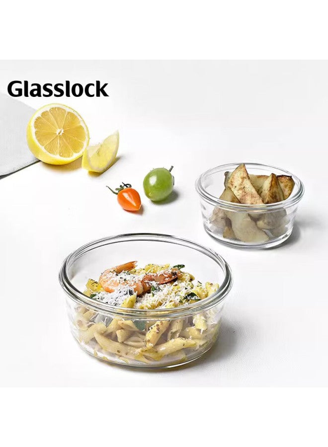 Glasslock Food Storage Container, Refrigerator Organizer, Glass Lunch Box, Sealed, Heat-Resistant, Shatterproof, Noodle Bowl, Imported Round Shape, 720Ml - Image 3