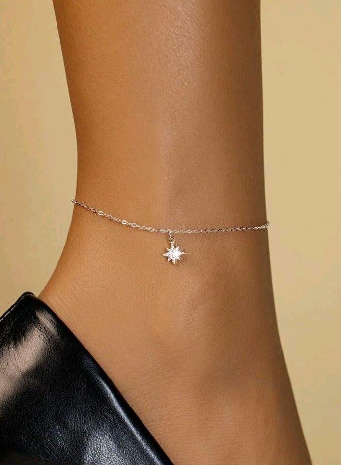 خلخال نسائي من الفضة الاسترليني الخالصة 925 - Image 1