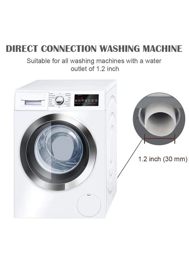 خرطوم تصريف الغسالة العالمي بطول 31.5 بوصة مع موصل ومشابك - Image 5