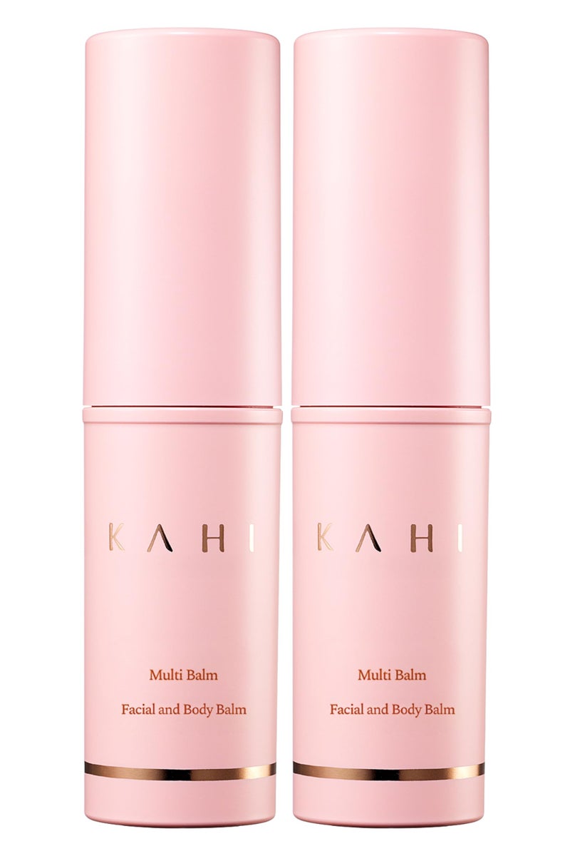 KAHI Wrinkle Bounce Multi Balm - DUO EDITION | All-in-One Hydrating Balm Eye Cream Make Up Base & Moisture Stick | Daily Moisturizer Stick with Salmon-derived sodium DNA (0.32 oz - Pack of 2) - Image 1
