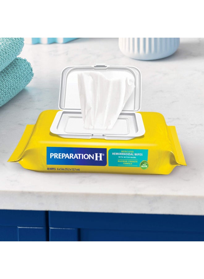 Preparation H Preparation H Totables Hemorrhoid Flushable Wipes with Witch Hazel for Skin Irritation Relief - 10 Count  - Image 2