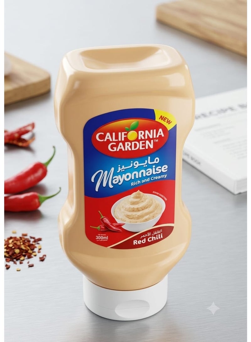California Garden Red Chili Mayonnaise, Rich & Creamy, 300ml