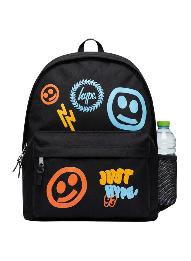 Hype Backpack Black Smiley Icon Iconic - Image 2