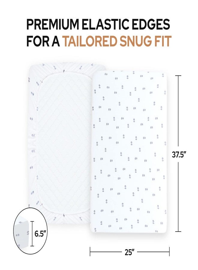 Pickle & Pumpkin Mini Crib Sheet with Geometric Pattern - 100% Organic Cotton Pack n Play Fitted Sheet - Premium Pack n Play Sheets - Compatible as Graco Pack n Play Sheet & Mini Crib Sheets - Pickle & Pumpkin - Image 4