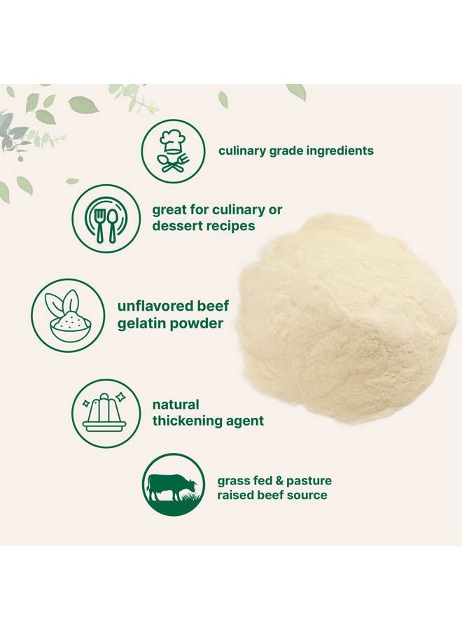 Micro Ingredients مسحوق جيلاتين لحم البقر، 2 رطل (32 أونصة) | مصدر ممتاز من لحم البقر الذي يتغذى على العشب ويعيش في المراعي | عامل تكثيف غير منكه للطهي والخبز | غني بالبروتين الطبيعي والكولاجين | غير معدّل وراثيًا، خالي من الغلوتين - Image 4