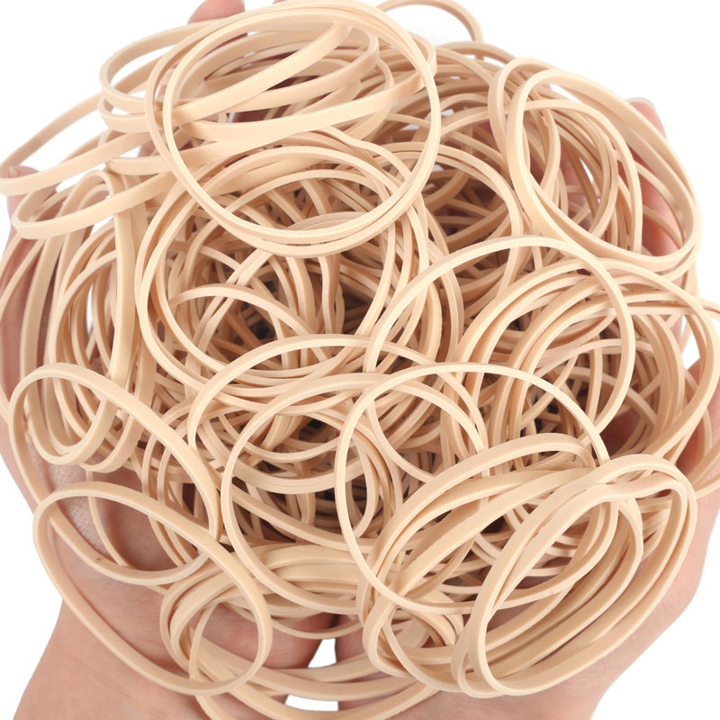 YOUOWO Rubber Bands Size #33 Beige 120pcs Elastic Rubber Bands for Office Supplies - Image 3