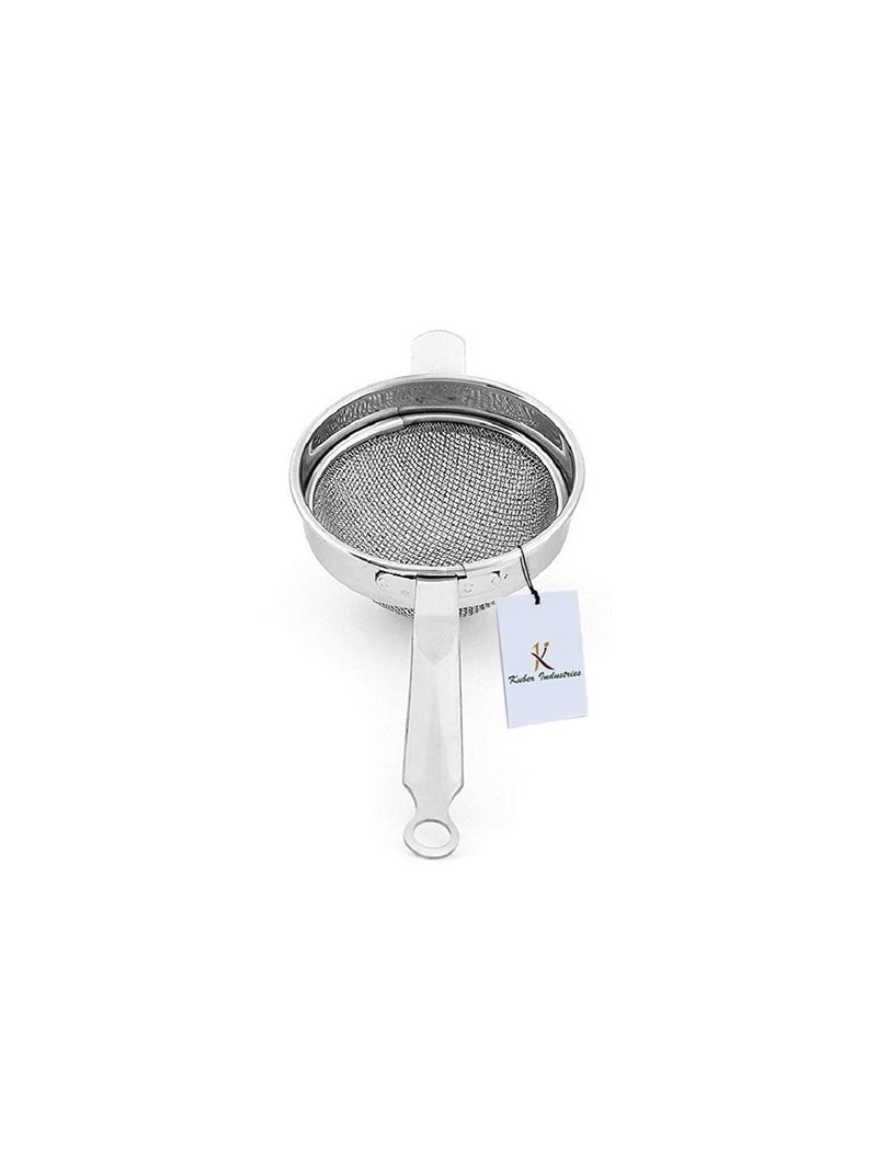 Kuber Industries Kuber Industries Stainless Steel Tea Strainer Chalni 10 cm Silver  - Image 5