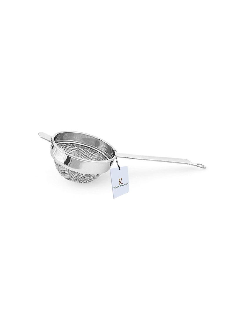 Kuber Industries Kuber Industries Stainless Steel Tea Strainer Chalni 10 cm Silver  - Image 1