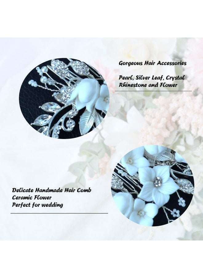 Bestshoot Bestshoot Hair Comb, Wedding Hair Comb with Crystal Rhinestone, Alloy Wire, for Brides, Bridesmaids, Girls, Women, Bridal, Bridesmaid  - Image 4