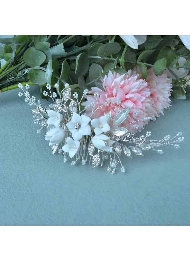 Bestshoot Bestshoot Hair Comb, Wedding Hair Comb with Crystal Rhinestone, Alloy Wire, for Brides, Bridesmaids, Girls, Women, Bridal, Bridesmaid  - Image 5