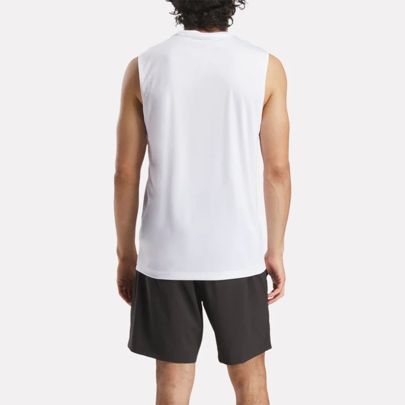Reebok Reebok Identity Train Sleeveless Tech Men's Tee - White