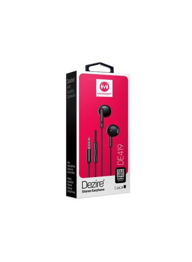Micro Digit MICRODIGIT Dezire DE419 Wired Earphones with Mic – 3.5mm Stereo Handsfree - Image 3