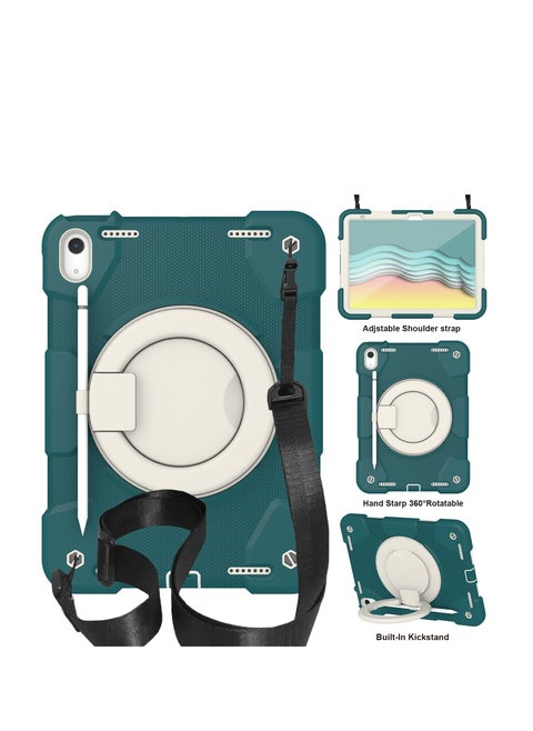 Rugged Heavy Duty Protective Case  for ipad 10th 10.9 inch 2022（A2757/A2777）Blackish green