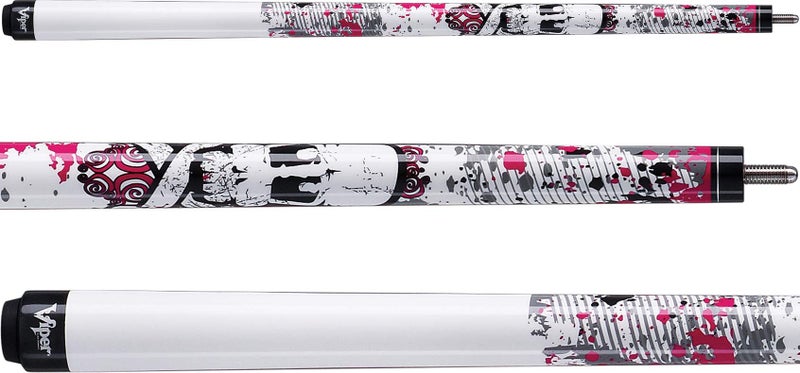 Viper Junior 48 2Piece BilliardPool Cue Pink Bones