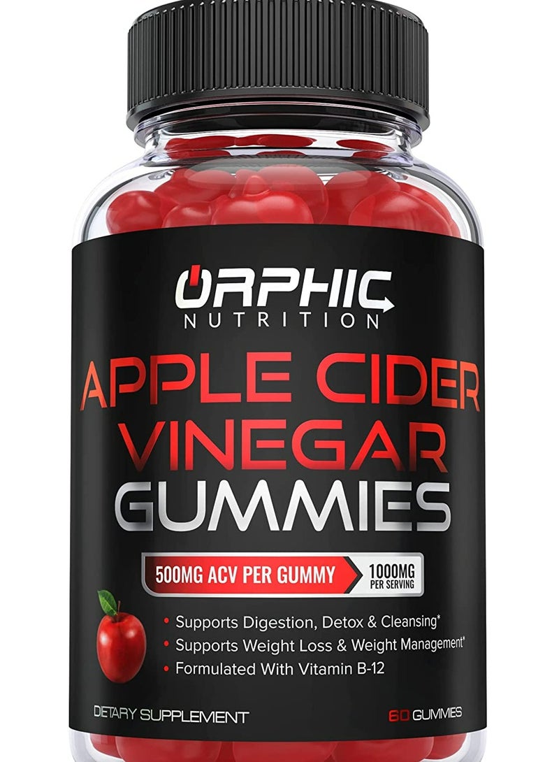 Orphic Nutrition Apple Cider Vinegar Gummies 1000 Mg 60 Gummies - Image 1